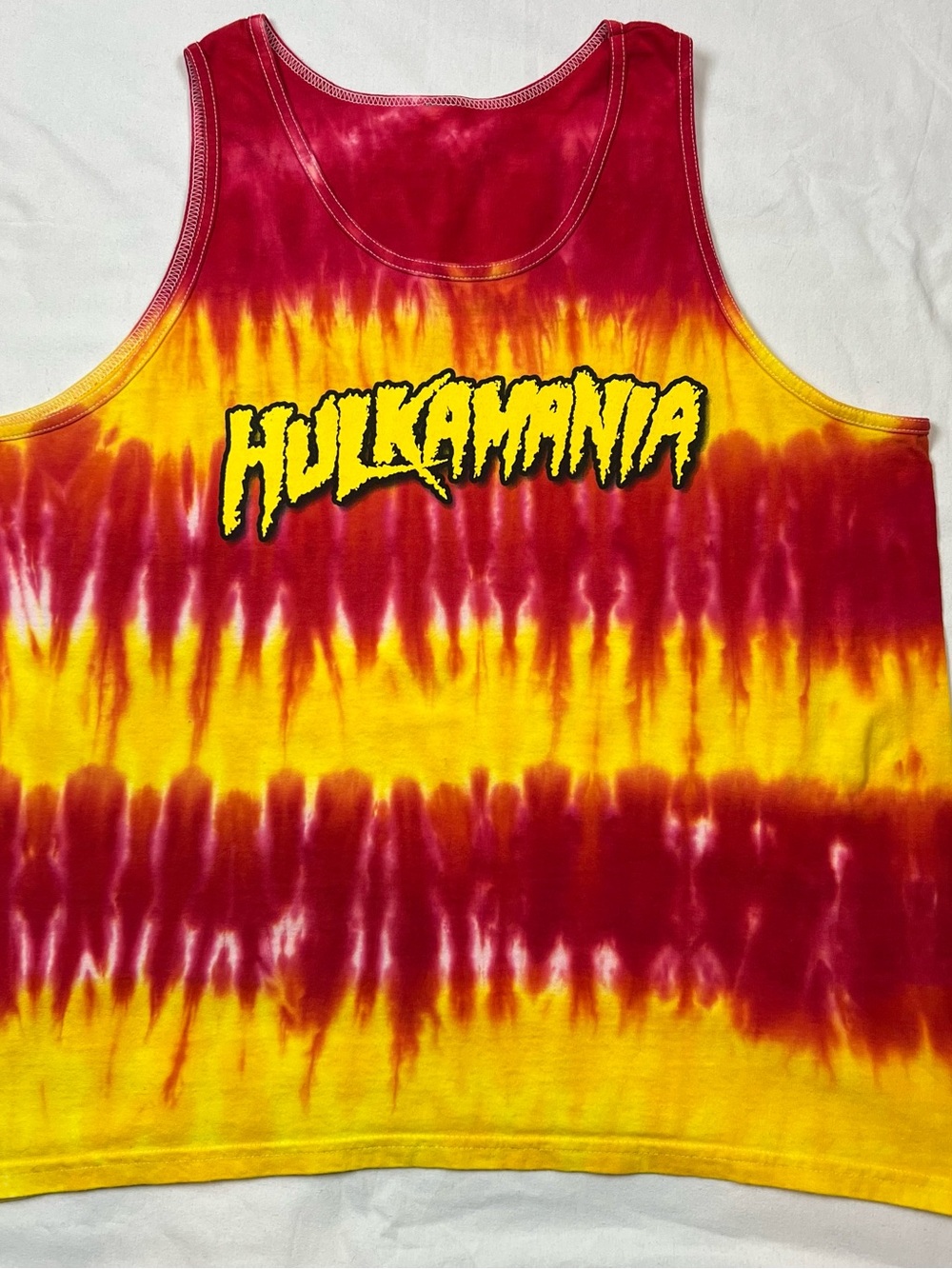 HULKAMANIA Vintage Y2K Tie-Dye Tank Top No Tags Size L (SEE MEASUREMENTS)